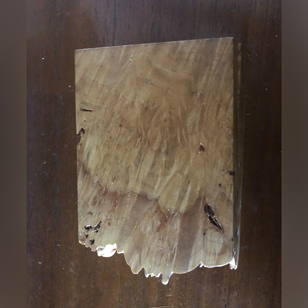 Vintage Michael Elkan Oregon Wood Burl Box- 938 $180 or $160 w/offer